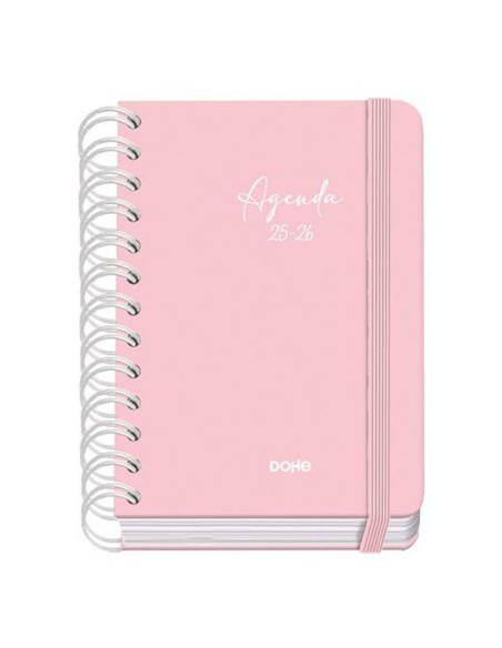Agenda DOHE SERENITY WIRE´O Rose A6 120 x 170 mm 2025-2026 (20 Unités)