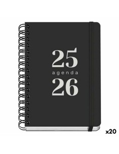 Agenda DOHE GRAMMAR Noir A5 150 x 210 mm (20 Unités)