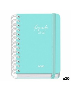 Agenda DOHE SERENITY WIRE´O Vert A6 120 x 170 mm 2025-2026 (20 Unités)