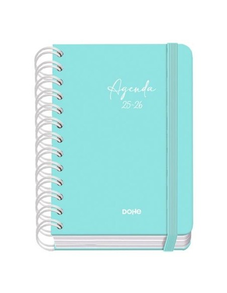 Agenda DOHE SERENITY WIRE´O Vert A6 120 x 170 mm 2025-2026 (20 Unités)