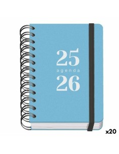 Agenda DOHE GRAMMAR Bleu A6 120 x 170 mm 2025-2026 (20 Unités)