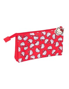 Fourre-tout Hello Kitty Iconic Blanc Rouge 22 x 12 x 3 cm 2