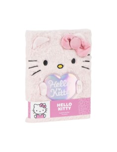 Cahier Hello Kitty Rose 15 X 21,5 X 3 CM