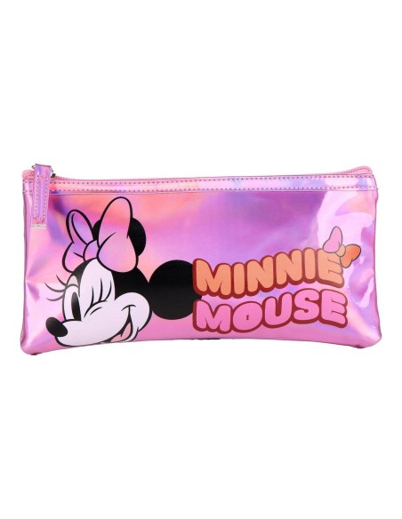 Trousse d'écolier Minnie Mouse Rose 22,5 x 11,5 x 1,5 cm