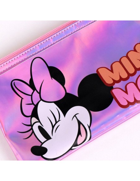 Trousse d'écolier Minnie Mouse Rose 22,5 x 11,5 x 1,5 cm