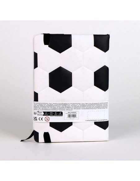 Cahier Real Madrid C.F. Blanc 15 x 21 x 2 cm