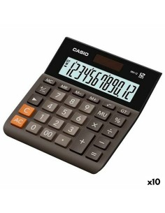 Calculatrice Casio MH-12B Noir 13,6 x 12,7 x 2,7 cm (10 Unités)