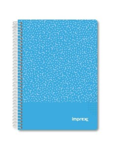 Cahier Imprex Bleu A5 80 Volets (4 Unités) 2