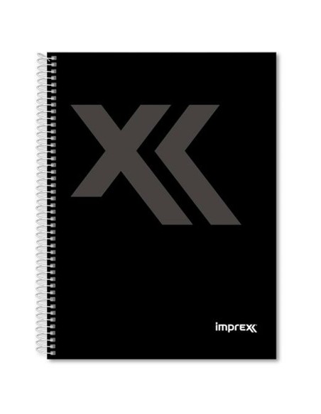Cahier Imprex Noir Din A4 80 Volets (4 Unités)