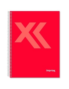Cahier Imprex Rouge Din A4 80 Volets (4 Unités) 2