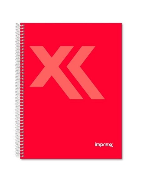 Cahier Imprex Rouge Din A4 80 Volets (4 Unités)