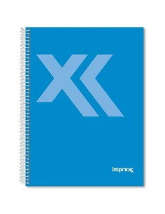 Cahier Imprex Bleu A5 80 Volets (4 Unités) 2