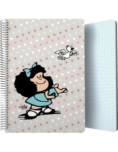 Cahier Mafalda Bird Multicouleur Din A4 80 Volets (12 Unités) 2