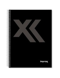 Cahier Imprex Noir A5 80 Volets (4 Unités) 2