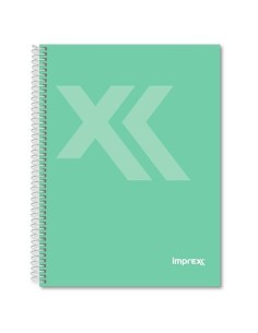 Cahier Imprex Vert A5 80 Volets (4 Unités) 2