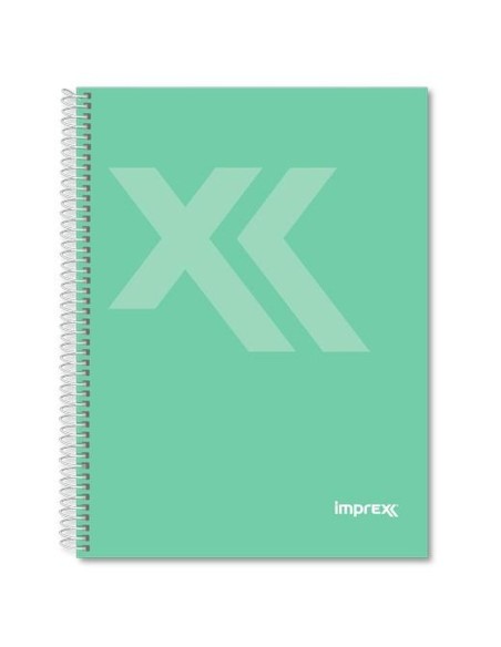 Cahier Imprex Vert A5 80 Volets (4 Unités)