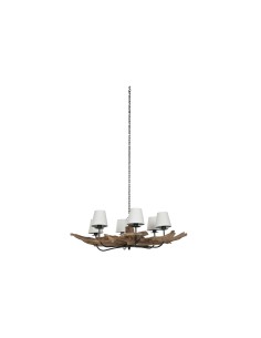 Suspension Home ESPRIT Fer bois de teck 130 X 130 X 35 cm