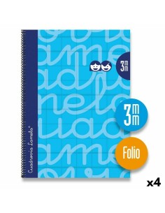 Lot de cahiers Lamela Bleu Din A4 80 Volets 21,5 x 31,5 cm 5 Pièces (4 Unités)