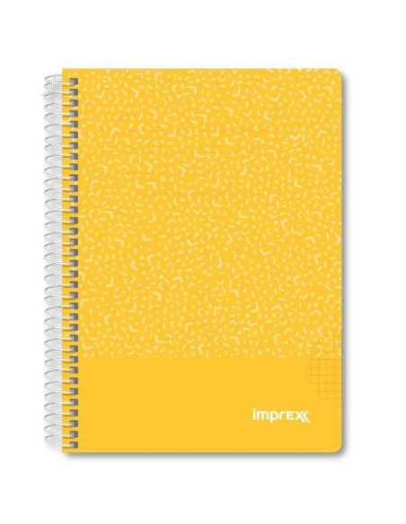 Cahier Imprex Jaune A5 80 Volets (4 Unités)