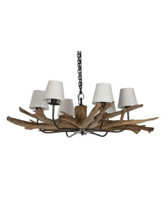 Suspension Home ESPRIT Fer bois de teck 130 X 130 X 35 cm 2