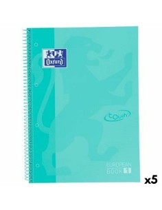 Cahier à Spirale Oxford TOUCH EUROPEANBOOK Menthe A4 80 Volets (5 Unités)