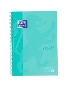 Cahier à Spirale Oxford TOUCH EUROPEANBOOK Menthe A4 80 Volets (5 Unités) 2