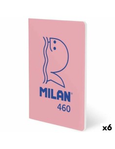 Carnet Milan Rose A5 24 Volets (6 Unités)