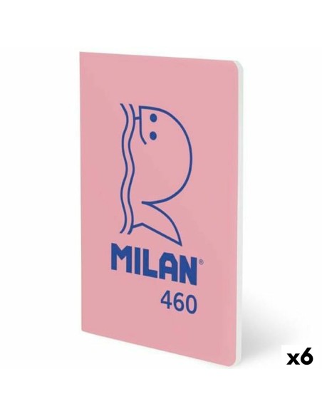 Carnet Milan Rose A5 24 Volets (6 Unités)