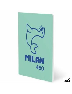 Carnet Milan Vert A5 24 Volets (6 Unités)