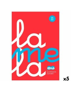 Cahier Lamela Rouge Din A4 80 Volets (5 Unités)