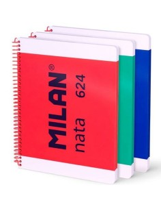 Lot de cahiers Milan Multicouleur A4 80 Volets 3 Pièces (4 Unités) 2
