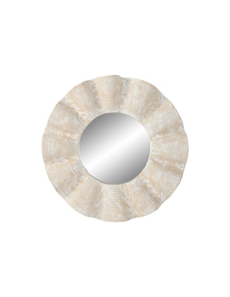 Miroir mural Home ESPRIT Blanc Décapé Taillé 76 x 7 x 76 cm