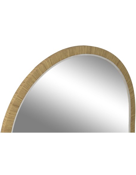 Miroir mural Home ESPRIT Marron Beige Naturel Ivoire Scandi 55 X 2 X 75 cm (4 Unités)