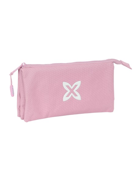Trousse Fourre-Tout Triple Munich Basic Rose 22 x 12 x 3 cm