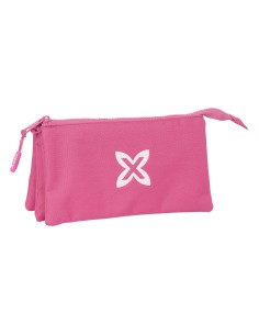 Trousse Fourre-Tout Triple Munich Basic Fuchsia 22 x 12 x 3 cm