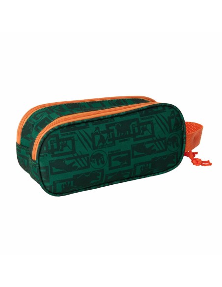 Trousse Fourre-Tout Double Jurassic World Vert foncé 21 x 8 x 6 cm 3D