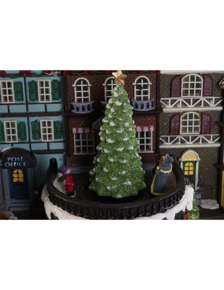 Décorations de Noël DKD Home Decor Multicouleur Musical 40 x 26 x 32,5 cm