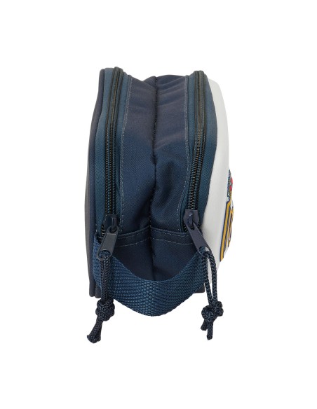 Trousse Fourre-Tout Double Real Madrid C.F. Blanc Blue marine 21 x 8 x 6 cm