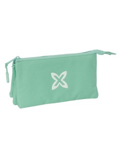 Trousse Fourre-Tout Triple Munich Basic Turquoise 22 x 12 x 3 cm