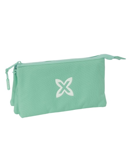 Trousse Fourre-Tout Triple Munich Basic Turquoise 22 x 12 x 3 cm