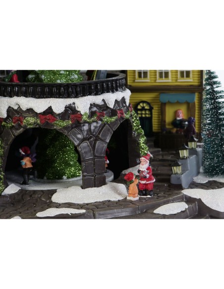 Décorations de Noël DKD Home Decor Multicouleur Musical 40 x 26 x 32,5 cm