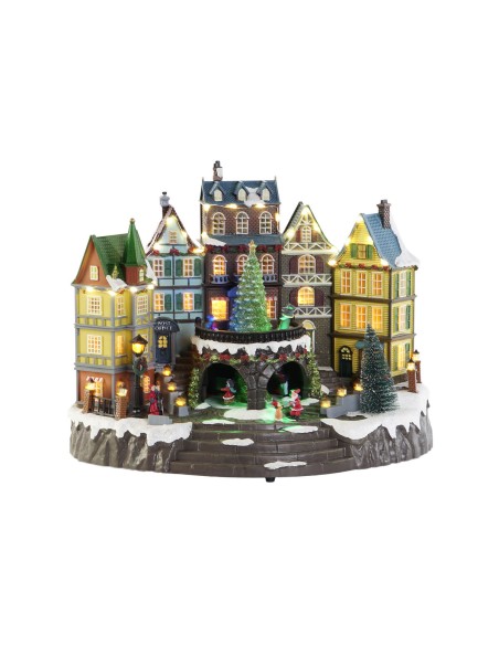 Décorations de Noël DKD Home Decor Multicouleur Musical 40 x 26 x 32,5 cm