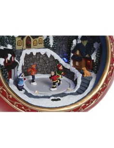 Décorations de Noël Home ESPRIT Rouge Doré Musical 26,5 X 24 X 27 cm 2