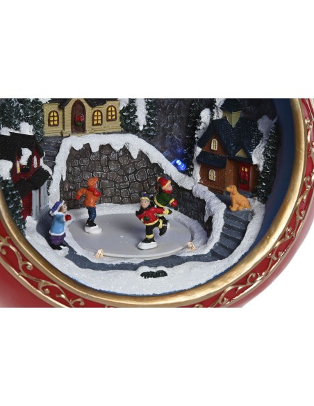 Décorations de Noël Home ESPRIT Rouge Doré Musical 26,5 X 24 X 27 cm