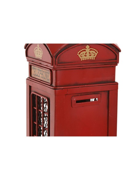Tirelire Home ESPRIT Métal Vintage Cabine 12 x 12 x 28,5 cm