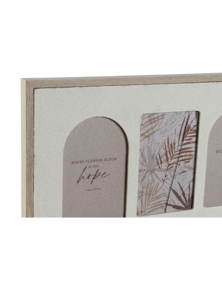 Cadre photo Home ESPRIT Beige Verre Bois MDF Scandinave 60 X 3 X 34 cm