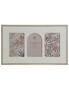 Cadre photo Home ESPRIT Beige Verre Bois MDF Scandinave 39 X 2 X 24 cm