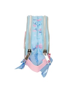 Trousse Fourre-Tout Double Frozen Ice magic Bleu clair 21 x 8 x 6 cm 2