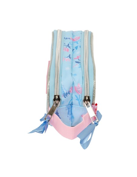 Trousse Fourre-Tout Double Frozen Ice magic Bleu clair 21 x 8 x 6 cm
