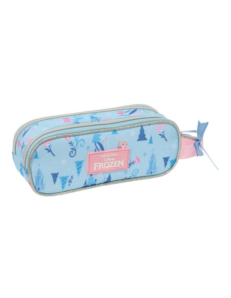 Trousse Fourre-Tout Double Frozen Ice magic Bleu clair 21 x 8 x 6 cm
